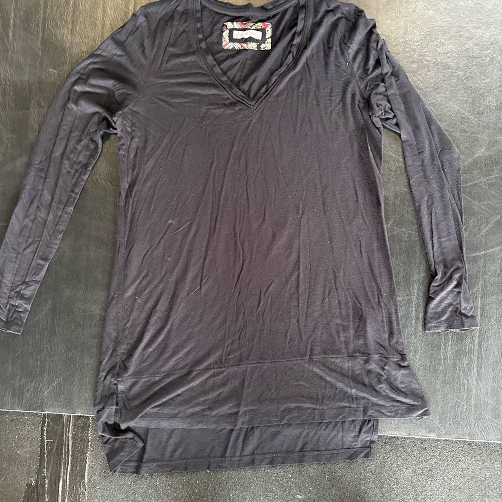 Pure Good Black and Red Patterned Top